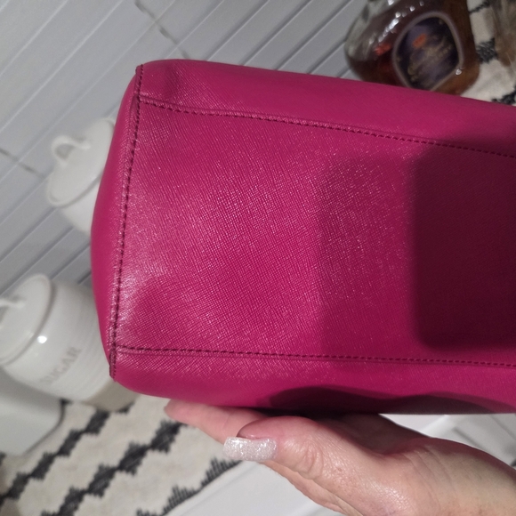 Tory Burch Pink Leather Tote Bag - Picture 2 of 12